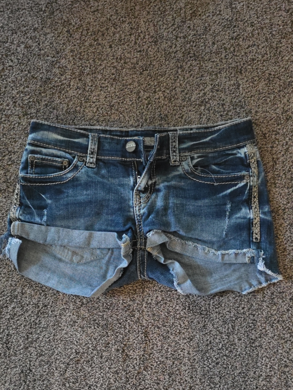 BKE denim | Denim Roll-Cuff Women’s Shorts - Blue